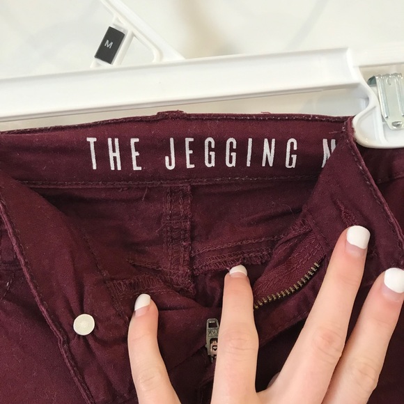 Maroon CottonOn jeggings - Picture 2 of 4
